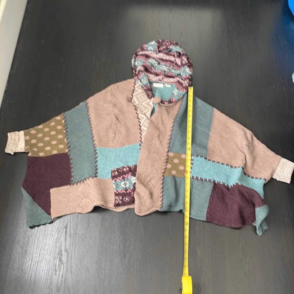 Anthropologie Sleeping on Snow Hooded Poncho